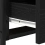 Mesa de Noche Negro Roble 44x45x60 cm Madera Ingenierizada y Acero by , Nightstands - Ref: Foro24-862921, Price: 73,18 €, Dis...