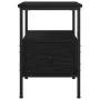 Cabinet de Noche Negro Roble 34x36x50 cm Madera Elaborada y Acero | Foro24.es | Tu tienda online para hogar, jardín y más Foro24.es