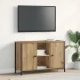 mueble de TV Negro Roble 101x35x65 cm Madera Técnica y Acero von , TV-Möbel - Ref: Foro24-862926, Preis: 91,73 €, Rabatt: -5%%