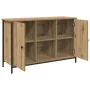 mueble de TV Negro Roble 101x35x65 cm Madera Técnica y Acero von , TV-Möbel - Ref: Foro24-862926, Preis: 91,73 €, Rabatt: -5%%