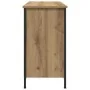 mueble de TV Negro Roble 101x35x65 cm Madera Técnica y Acero von , TV-Möbel - Ref: Foro24-862926, Preis: 91,73 €, Rabatt: -5%%
