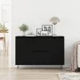 Aparador Negro de Roble 101,5x35x70 cm de Madera Elaborada | Foro24.es | Tu tienda online para hogar, jardín y más Foro24.es