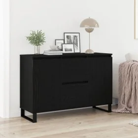 Mueble de almacenamiento Negro Roble 104x35x70 cm Madera Ingeniería by , Sideboards - Ref: Foro24-862935, Price: 125,54 €, Di...