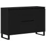 Mueble de almacenamiento Negro Roble 104x35x70 cm Madera Ingeniería by , Sideboards - Ref: Foro24-862935, Price: 125,54 €, Di...