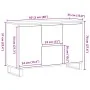 Mueble de almacenamiento Negro Roble 104x35x70 cm Madera Ingeniería by , Sideboards - Ref: Foro24-862935, Price: 125,54 €, Di...