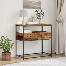 Mesa Consola Madera Vieja 75x40x75 cm Madera