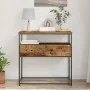 Mesa Consola Madera Vieja 75x40x75 cm Madera Ingenierizada y Acero | Foro24.es | Tu tienda online para hogar, jardín y más Foro24.es