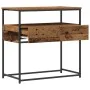 Mesa Consola Madera Vieja 75x40x75 cm Madera Ingenierizada y Acero | Foro24.es | Tu tienda online para hogar, jardín y más Foro24.es