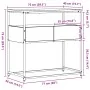 Mesa Consola Madera Vieja 75x40x75 cm Madera Ingenierizada y Acero | Foro24.es | Tu tienda online para hogar, jardín y más Foro24.es