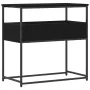 Mesa Consola Negro Roble 75x40x75 cm Madera Ingenierizada y Acero | Foro24.es | Tu tienda online para hogar, jardín y más Foro24.es