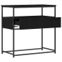 Mesa Consola Negro Roble 75x40x75 cm Madera Ingenierizada y Acero | Foro24.es | Tu tienda online para hogar, jardín y más Foro24.es