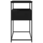 Mesa Consola Negro Roble 75x40x75 cm Madera Ingenierizada y Acero | Foro24.es | Tu tienda online para hogar, jardín y más Foro24.es