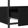 Mesa Consola Negro Roble 75x40x75 cm Madera Ingenierizada y Acero | Foro24.es | Tu tienda online para hogar, jardín y más Foro24.es
