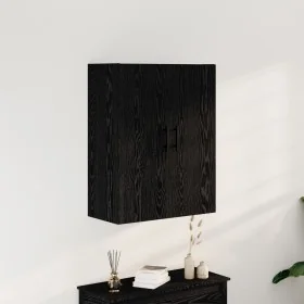 Gabinete Montado en la Pared Negro Roble 69,5x34x90 cm Madera Ingeniería by , Sideboards - Ref: Foro24-862940, Price: 84,40 €...