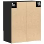 Gabinete de Pared de Roble Negro 60x31x70 cm en Madera Ingenierizada by , Lockers and storage cabinets - Ref: Foro24-862942, ...