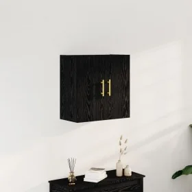 Comprar Armario de pared Negro Roble 60x31x70 cm