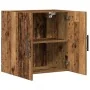 Cabinet montado en la pared de madera antigua 60x31,5x60 cm de madera ingeniería de , Taquillas y armarios de almacenamiento ...