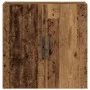 Cabinet montado en la pared de madera antigua 60x31,5x60 cm de madera ingeniería de , Taquillas y armarios de almacenamiento ...