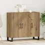 Sideboard con 3 puertas de roble artesano 90x34x80 cm de madera elaborada | Foro24.es | Tu tienda online para hogar, jardín y más Foro24.es