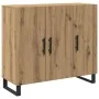 Sideboard con 3 puertas de roble artesano 90x34x80 cm de madera elaborada | Foro24.es | Tu tienda online para hogar, jardín y más Foro24.es