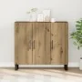 Sideboard con 3 puertas de roble artesano 90x34x80 cm de madera elaborada | Foro24.es | Tu tienda online para hogar, jardín y más Foro24.es