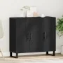 Aparador con 3 Puertas Negro Roble 90x34x80 cm Madera Elaborada von , Sideboards - Ref: Foro24-862955, Preis: 115,78 €, Rabat...