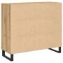 Sideboard con 3 puertas de roble artesano 90x34x80 cm de madera elaborada | Foro24.es | Tu tienda online para hogar, jardín y más Foro24.es