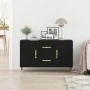 Aparador Negro de Roble 100x36x60 cm de Madera Elaborada | Foro24.es | Tu tienda online para hogar, jardín y más Foro24.es