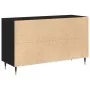 Aparador Negro de Roble 100x36x60 cm de Madera Elaborada | Foro24.es | Tu tienda online para hogar, jardín y más Foro24.es