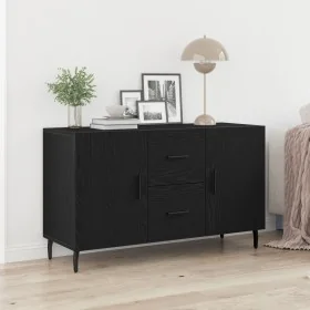 Consola Negra de Roble 100x36x60 cm de Madera de Ingeniería de , Aparadores - Ref: Foro24-862959, Precio: 121,80 €, Descuento...
