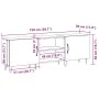 mueble para TV Negro Roble 150x30x50 cm Madera elaborada | Foro24.es | Tu tienda online para hogar, jardín y más Foro24.es