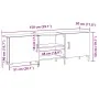 Cabinet de Televisión Negro Roble 150x30x50 cm Madera Elaborada | Foro24.es | Tu tienda online para hogar, jardín y más Foro24.es