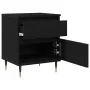 Cabinete de Noche Negro Roble 40x35x50 cm Madera Elaborada | Foro24.es | Tu tienda online para hogar, jardín y más Foro24.es