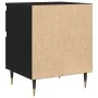 Cabinete de Noche Negro Roble 40x35x50 cm Madera Elaborada | Foro24.es | Tu tienda online para hogar, jardín y más Foro24.es