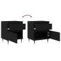 Cabinete de Noche Negro Roble 40x35x50 cm Madera Elaborada | Foro24.es | Tu tienda online para hogar, jardín y más Foro24.es