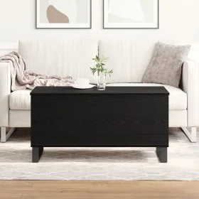 Mesa de Café Roble Negro 90x44.5x45 cm Madera