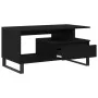 Mesa de Café Negra de Roble 90x49x45 cm de Madera Elaborada | Foro24.es | Tu tienda online para hogar, jardín y más Foro24.es