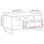 Mesa de Café Negra de Roble 90x49x45 cm de Madera Elaborada | Foro24.es | Tu tienda online para hogar, jardín y más Foro24.es