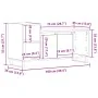 Mueble de TV Negro Roble 100x35x55 cm Madera elaborada | Foro24.es | Tu tienda online para hogar, jardín y más Foro24.es