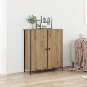 Aparador de Roble Artesanal 70x30x80 cm de Madera Ingenierizada y Acero by , Sideboards - Ref: Foro24-862974, Price: 76,17 €,...
