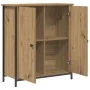 Aparador de Roble Artesanal 70x30x80 cm de Madera Ingenierizada y Acero by , Sideboards - Ref: Foro24-862974, Price: 76,17 €,...