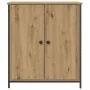 Aparador de Roble Artesanal 70x30x80 cm de Madera Ingenierizada y Acero by , Sideboards - Ref: Foro24-862974, Price: 76,17 €,...