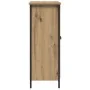 Aparador de Roble Artesanal 70x30x80 cm de Madera Ingenierizada y Acero by , Sideboards - Ref: Foro24-862974, Price: 76,17 €,...
