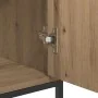 Aparador de Roble Artesanal 70x30x80 cm de Madera Ingenierizada y Acero by , Sideboards - Ref: Foro24-862974, Price: 76,17 €,...