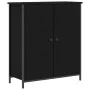 Aparador Roble Negro 70x30x80 cm Madera Ingenierizada y Acero by , Sideboards - Ref: Foro24-862975, Price: 80,57 €, Discount:...
