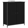 Aparador Roble Negro 70x30x80 cm Madera Ingenierizada y Acero by , Sideboards - Ref: Foro24-862975, Price: 80,57 €, Discount:...