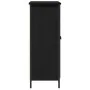 Aparador Roble Negro 70x30x80 cm Madera Ingenierizada y Acero by , Sideboards - Ref: Foro24-862975, Price: 80,57 €, Discount:...