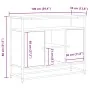 Consola de Madera Vieja 100x35x80 cm Madera Compuesta y Acero | Foro24.es | Tu tienda online para hogar, jardín y más Foro24.es