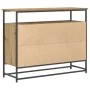 Aparador de Roble 100x35x80 cm Madera de Ingenieria y Acero von , Sideboards - Ref: Foro24-862977, Preis: 106,27 €, Rabatt: -5%%