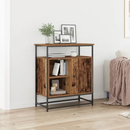 Aparador de Madera Vieja 69x35x80 cm de Madera Ingenierizada y Acero by , Sideboards - Ref: Foro24-862979, Price: 79,93 €, Di...